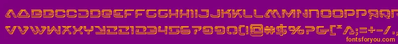 4114blasterv2chrome Font – Orange Fonts on Purple Background