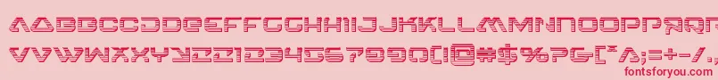 4114blasterv2chrome Font – Red Fonts on Pink Background