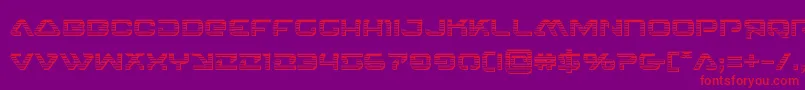 4114blasterv2chrome Font – Red Fonts on Purple Background