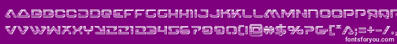 4114blasterv2chrome Font – White Fonts on Purple Background