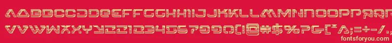 4114blasterv2chrome Font – Yellow Fonts on Red Background