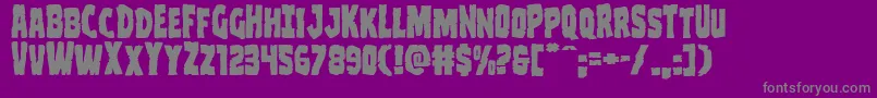 Clubberlangexpand Font – Gray Fonts on Purple Background