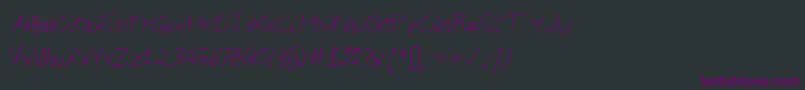 Industrialdesign Font – Purple Fonts on Black Background