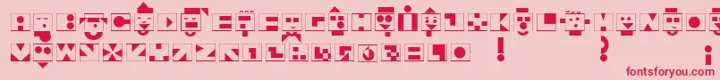 Linotypeshortstory Font – Red Fonts on Pink Background