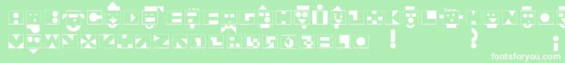Linotypeshortstory Font – White Fonts on Green Background