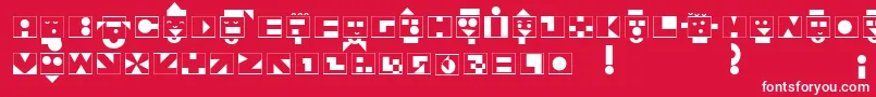 Linotypeshortstory Font – White Fonts on Red Background
