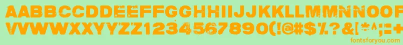 More about CharlieDontSurf Font CharlieDontSurf Font – Orange Fonts on Green Background