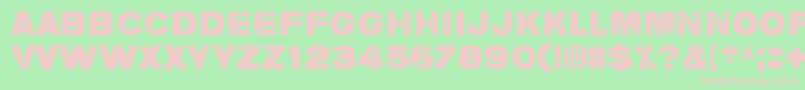 CharlieDontSurf Font – Pink Fonts on Green Background