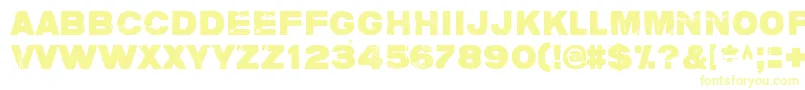 Подробнее о шрифте CharlieDontSurf Шрифт CharlieDontSurf – жёлтые шрифты на белом фоне