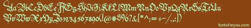 More about Friedolin Font Friedolin Font – Green Fonts on Brown Background