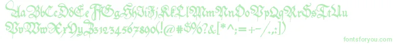 Friedolin-fontti – vihreät fontit