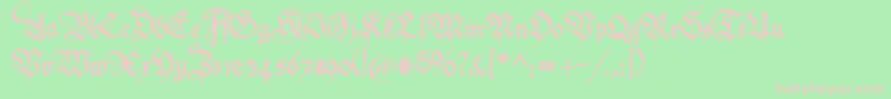 Friedolin Font – Pink Fonts on Green Background