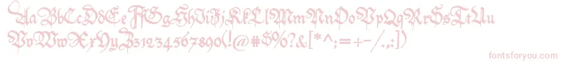 フォントFriedolin – ピンクのフォント