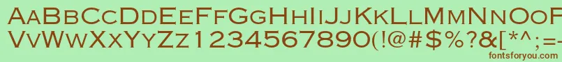 Copperplategothicstd32ab Font – Brown Fonts on Green Background