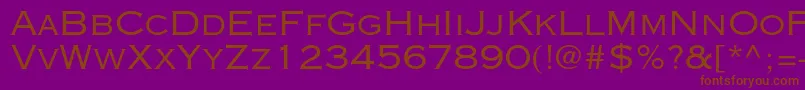 Copperplategothicstd32ab Font – Brown Fonts on Purple Background