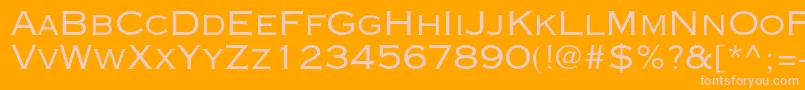 Copperplategothicstd32ab Font – Pink Fonts on Orange Background