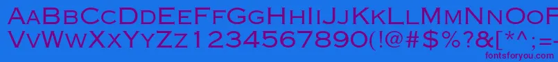 Copperplategothicstd32ab Font – Purple Fonts on Blue Background