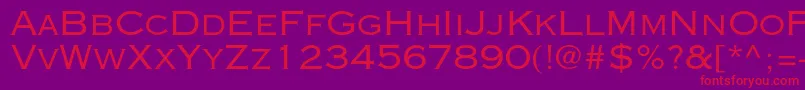 Copperplategothicstd32ab Font – Red Fonts on Purple Background