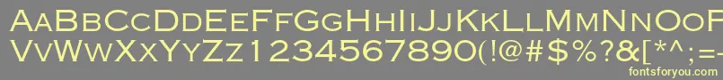 Copperplategothicstd32ab Font – Yellow Fonts on Gray Background