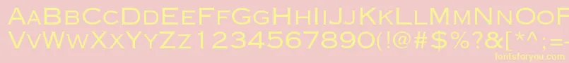 Copperplategothicstd32ab Font – Yellow Fonts on Pink Background