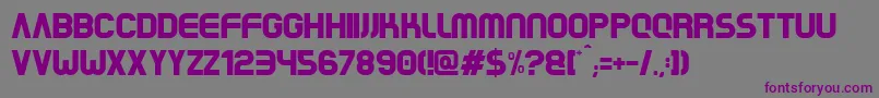 RrBeaver Font – Purple Fonts on Gray Background