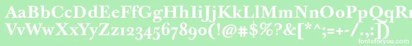 JbaskervilletextBold Font – White Fonts on Green Background