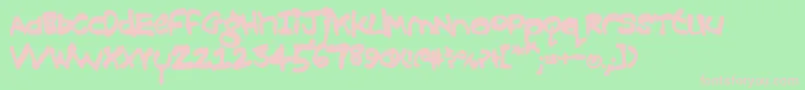 Więcej informacji o czcionce Croobie ffy Czcionka Croobie ffy – różowe czcionki na zielonym tle