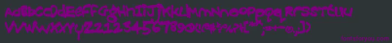 Croobie ffy Font – Purple Fonts on Black Background