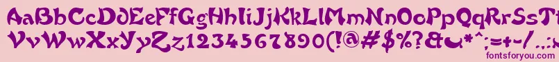 Weitere Informationen zur FrenchGrotesque-Schriftart FrenchGrotesque-Schriftart – Violette Schriften auf rosa Hintergrund