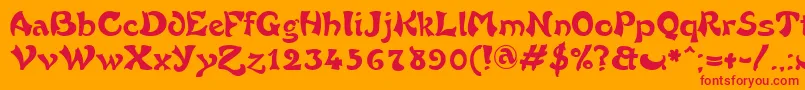 FrenchGrotesque Font – Red Fonts on Orange Background