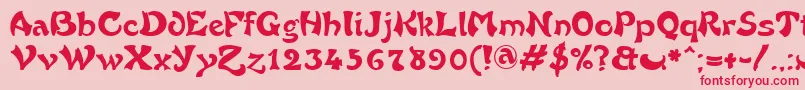 FrenchGrotesque Font – Red Fonts on Pink Background
