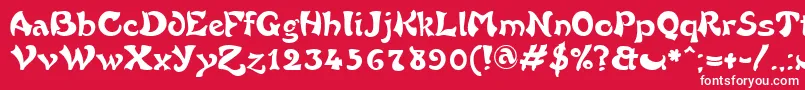 FrenchGrotesque Font – White Fonts on Red Background