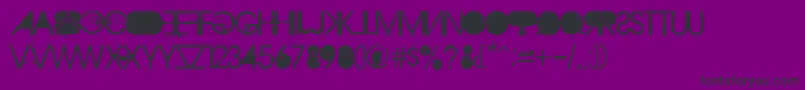 Aristotlepunk Font – Black Fonts on Purple Background
