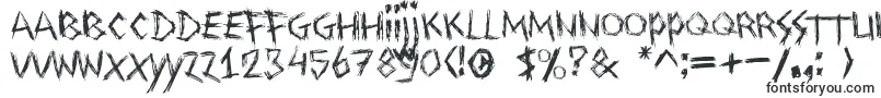 Drawingblood-fontti – Alkavat D:lla olevat fontit