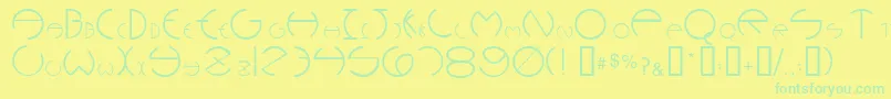 Подробнее о шрифте Rounders Шрифт Rounders – зелёные шрифты на жёлтом фоне