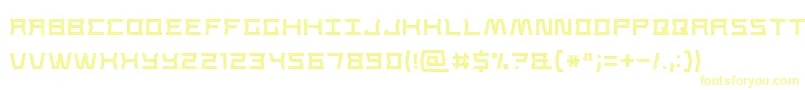 Шрифт StrongLine7 – жёлтые шрифты