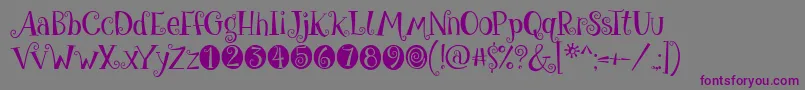 More about GiveMeSomeSugar Font GiveMeSomeSugar Font – Purple Fonts on Gray Background
