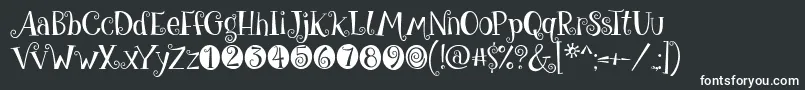 GiveMeSomeSugar Font – White Fonts on Black Background