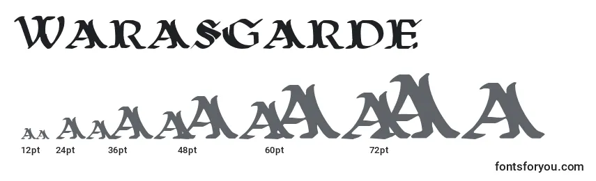 Размеры шрифта Warasgarde