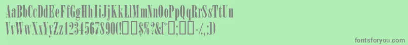 Winsomssk Font – Gray Fonts on Green Background