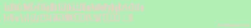 Winsomssk Font – Pink Fonts on Green Background