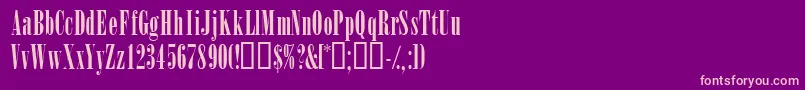 Winsomssk Font – Pink Fonts on Purple Background