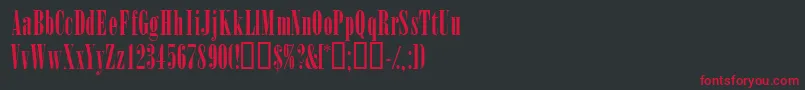 Winsomssk Font – Red Fonts on Black Background