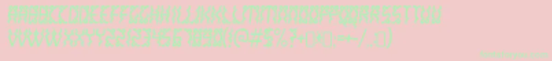 White Font – Green Fonts on Pink Background