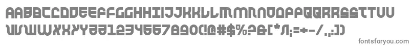TrekTrooperBold Font – Gray Fonts on White Background