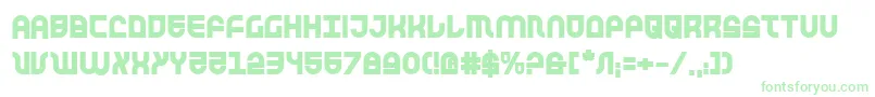 TrekTrooperBold Font – Green Fonts on White Background
