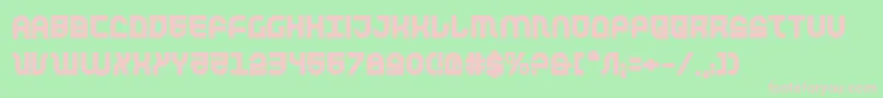 TrekTrooperBold Font – Pink Fonts on Green Background