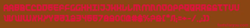 TrekTrooperBold Font – Red Fonts on Brown Background