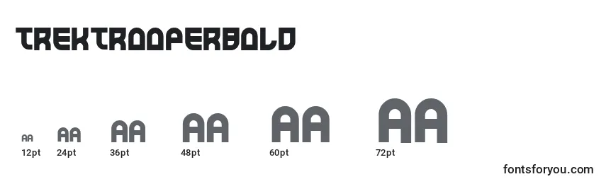 TrekTrooperBold Font Sizes