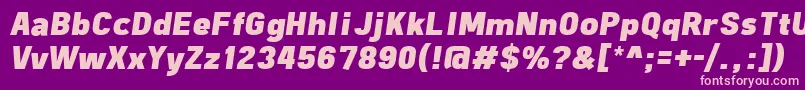 fuente FreeroadBlackItalic – Fuentes Rosadas Sobre Fondo Morado